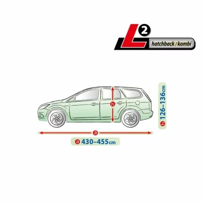 Prelată auto completă L2 impermeabilă și respirabilă pentru hatchback/kombi