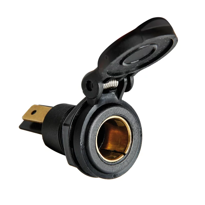 Priza auto incorporabila DIN 12/24V 16A cu capac de protectie Lampa