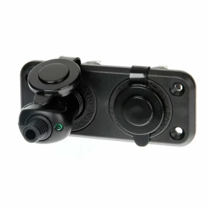 Priza auto dubla incorporabila 12/24V 20A pentru montaj interior si exterior
