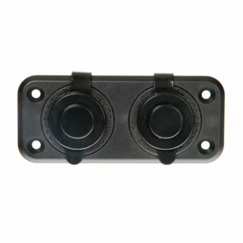 Priza auto dubla incorporabila 12/24V 20A pentru montaj interior si exterior