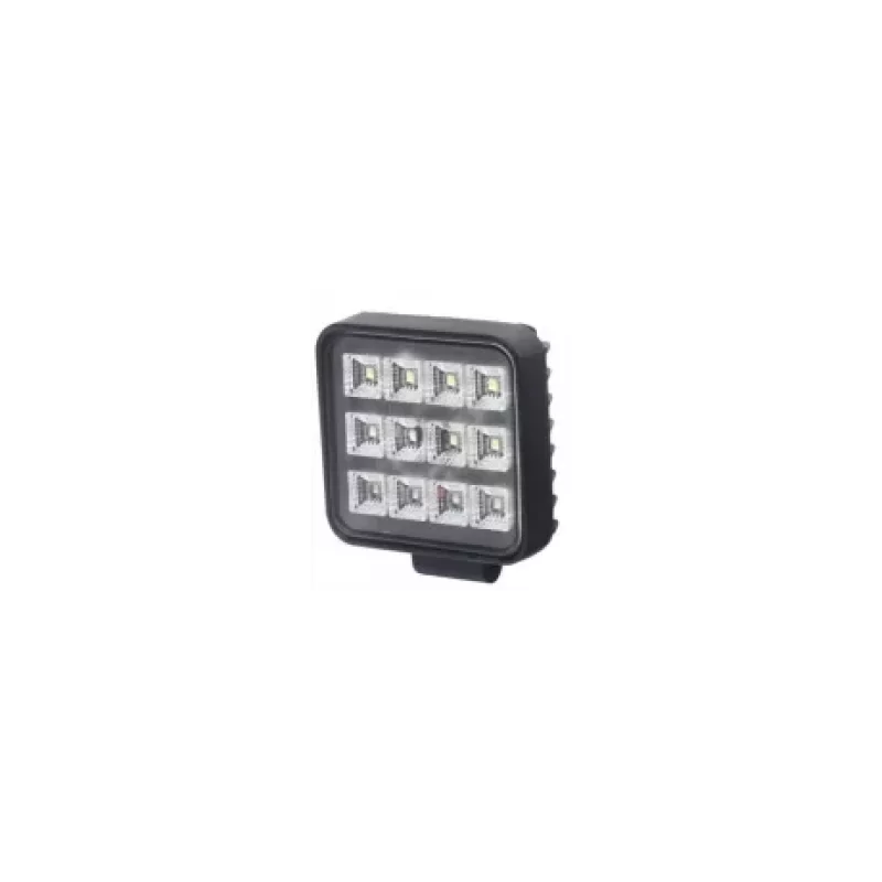 Proiector LED auto patrat Kamar 12/24V, 12 LED, cu intrerupator