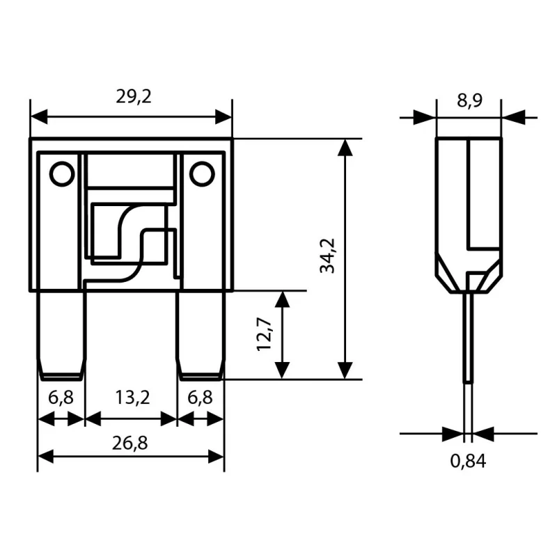 Siguranță plată Maxi 20A auto Lampa, pentru protecția circuitelor electrice