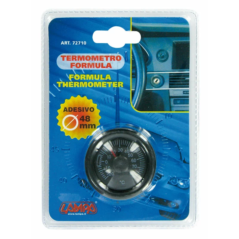 Termometru interior auto Formula analogic, compact, Ø 48 mm