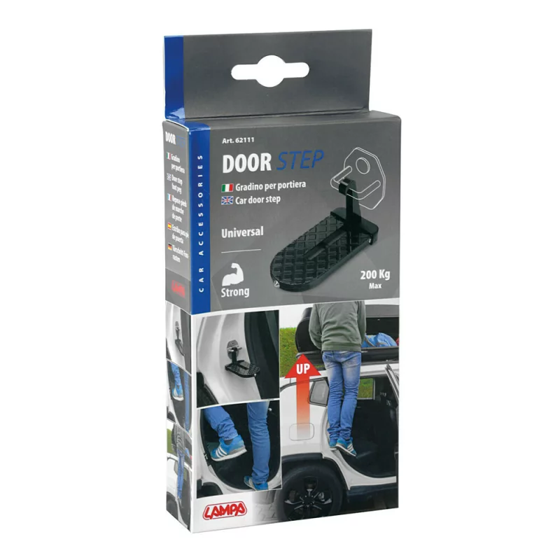 Treapta pliabila pentru usa masinii, cu ciocan de urgenta spart geam