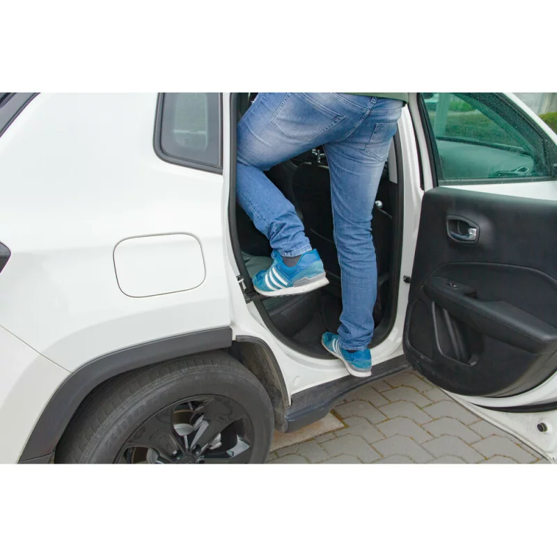 Treapta pliabila pentru usa masinii, cu ciocan de urgenta spart geam