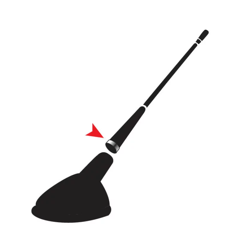 Vergea antena auto AM/FM Lampa Chrome Ring, 41 cm, Ø 5-6 mm