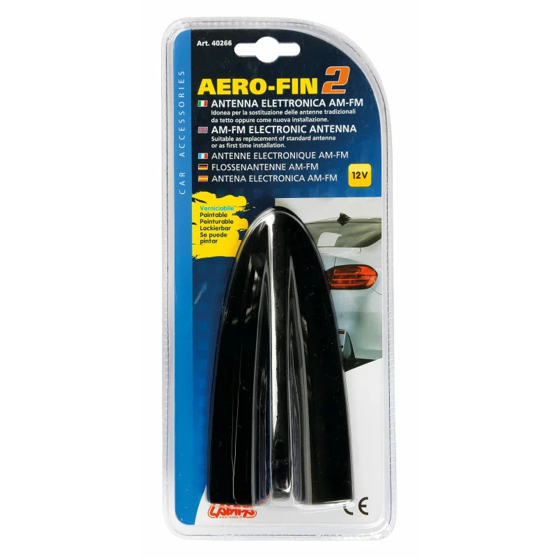 Antena auto pavilion Aero-Fin2 AM/FM, design compact, neagra
