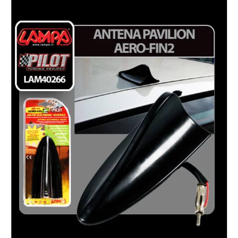 Antena auto pavilion Aero-Fin2 AM/FM, design compact, neagra