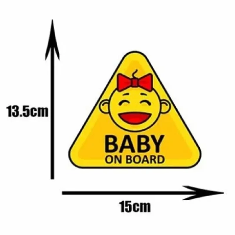 Autocolant auto Baby on Board 13,3x15 cm, multicolor, Type-3