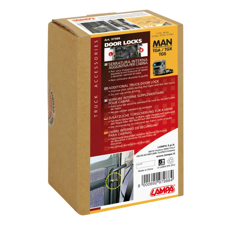 Blocatoare usi interior camion MAN TGA, TGS si TGX, set 2 buc