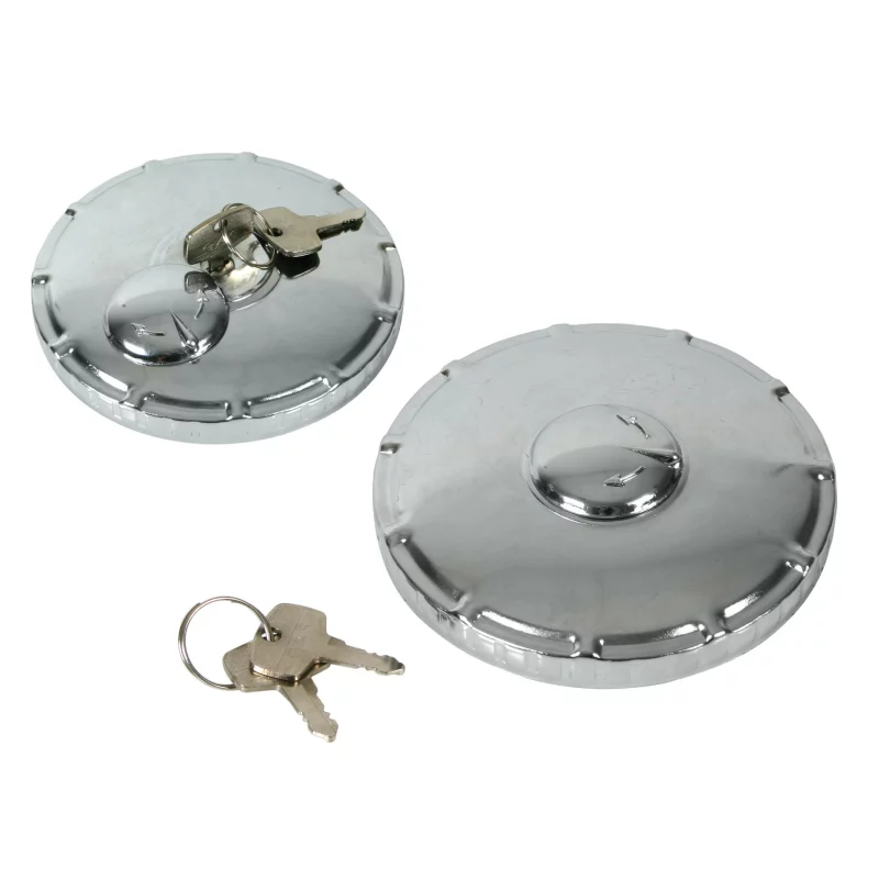 Buson rezervor camion Ø60 mm cu cheie, cromat, pentru sistem baioneta