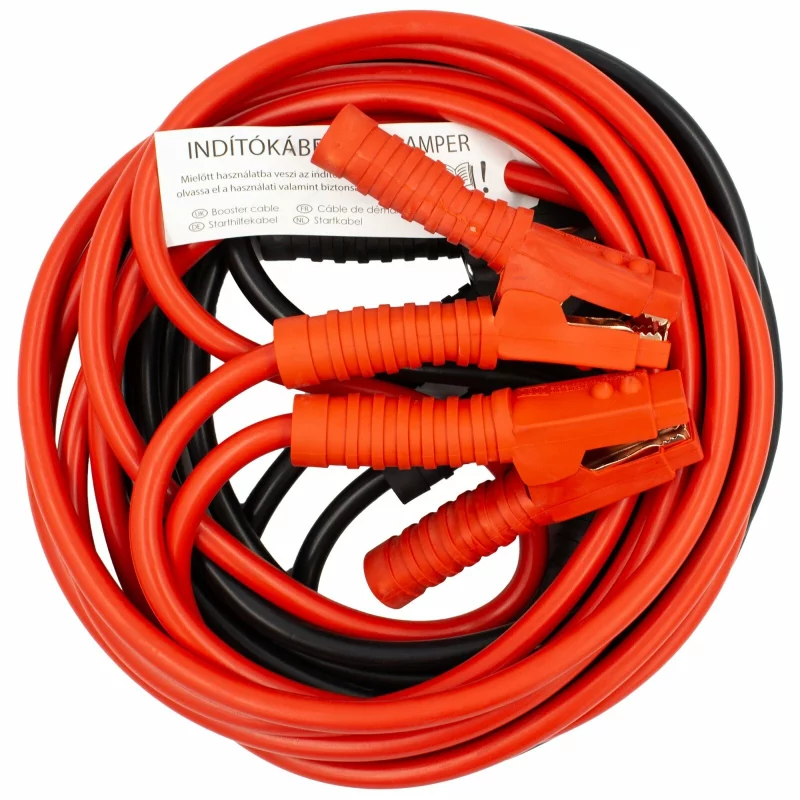Cablu de pornire auto 1500A, 6 m, 12/24V, cu cleme izolate