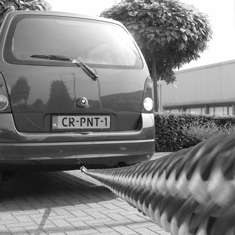 Coardă de tractare elastică auto 2800 kg, 1,5-4 m, cu cârlige