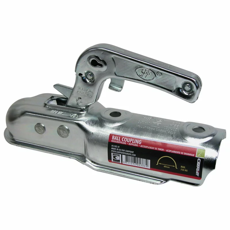 Cupla remorca 60 mm 750 kg pentru ax rotund, omologata E4, Carpoint