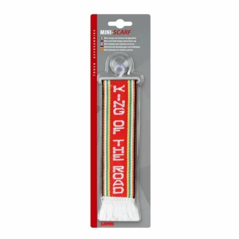 Fanion auto mic cu ventuză pentru parbriz King of the Road