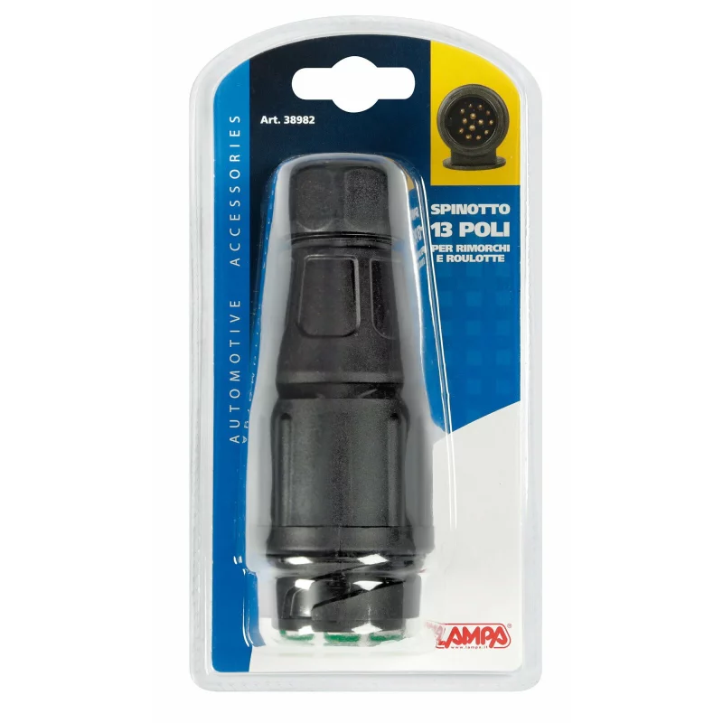 Fisa remorca 13 poli din plastic Lampa, conectare prin insurubare