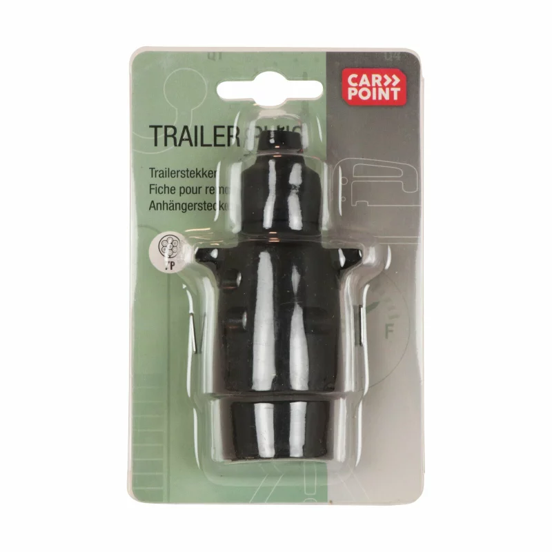 Fisa remorca 7 poli Carpoint 12V din plastic pentru conectare sigura