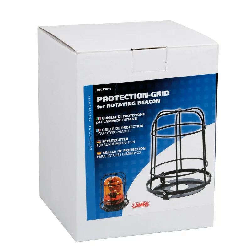 Grila de protectie pentru girofar Lampa, metalica, neagra, 170x210 mm