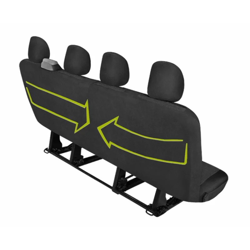 Huse scaun furgonetă 4 locuri Ares DV4 XXL, negru/gri