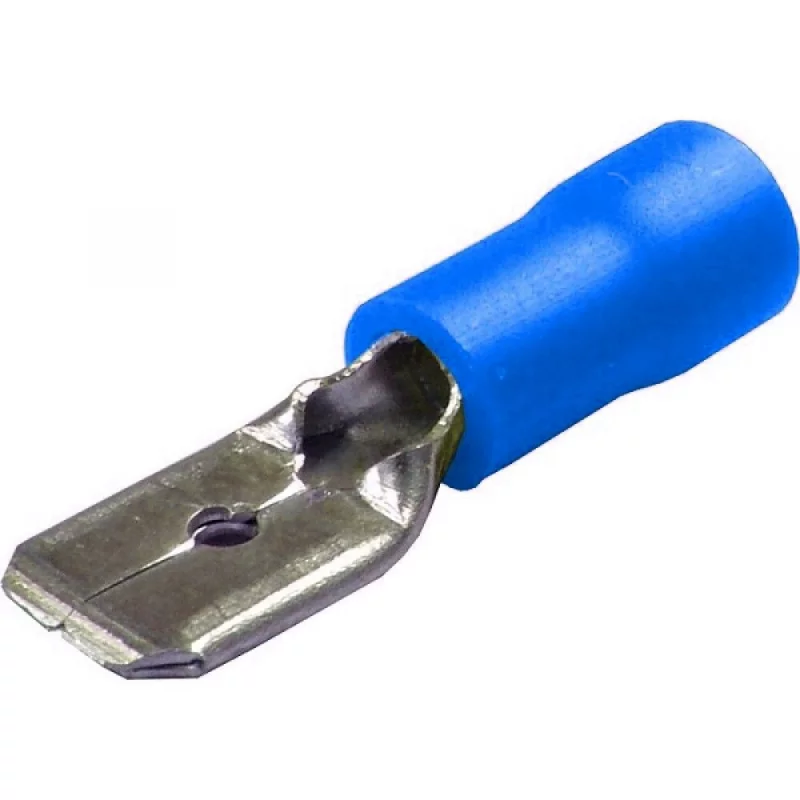 Kit papuci electrici 40 buc, 6,3x0,8 mm, albastru, pentru conexiuni rapide