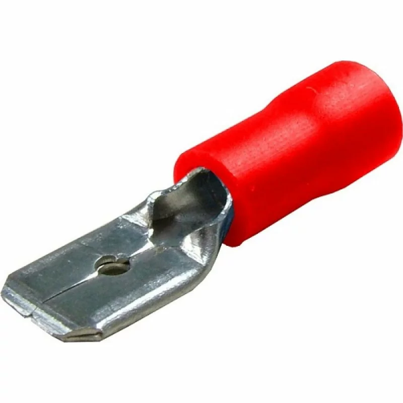 Kit papuci electrici auto 40 buc, 6,3x0,8 mm, rosu, Pilot Lampa