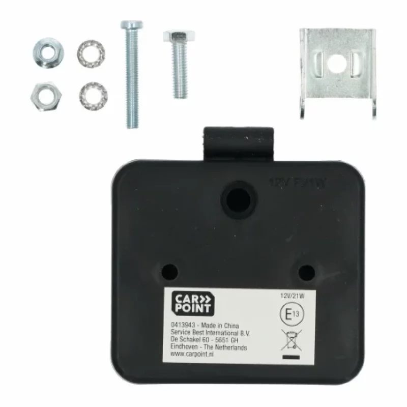 Lampa de mers inapoi Carpoint 12V cu suport, 85x75 mm, omologare E13