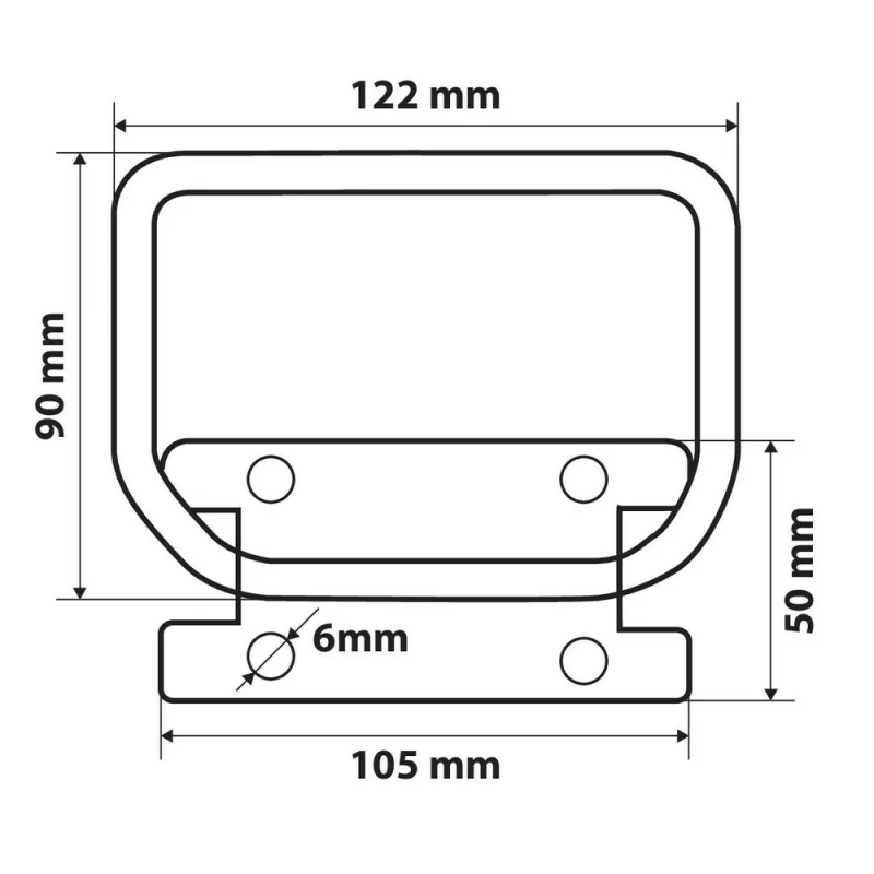 Mâner camion din oțel zincat pentru urcare pe semiremorcă, 400 kg