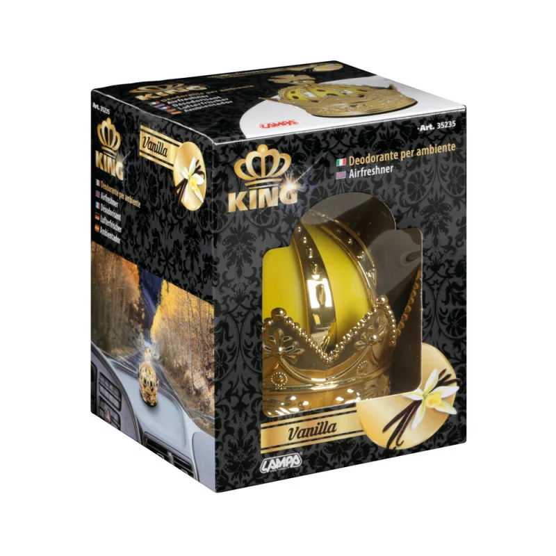 Odorizant auto King 50 ml cu parfum de vanilie si intensitate reglabila