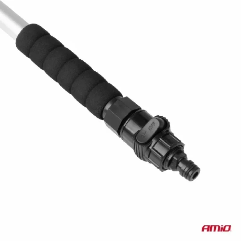 Perie auto din microfibra cu maner telescopic si racord apa, 67-100 cm
