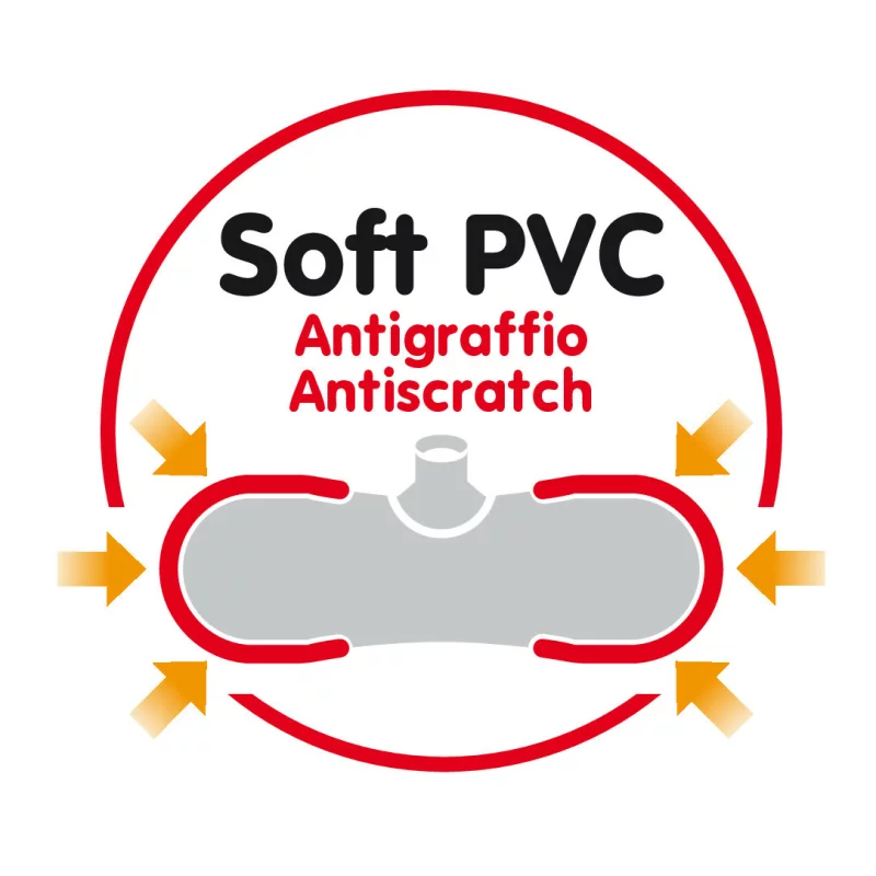 Perie pentru spălat caroserie auto 3 în 1 XL, 36 cm, cu racord apă