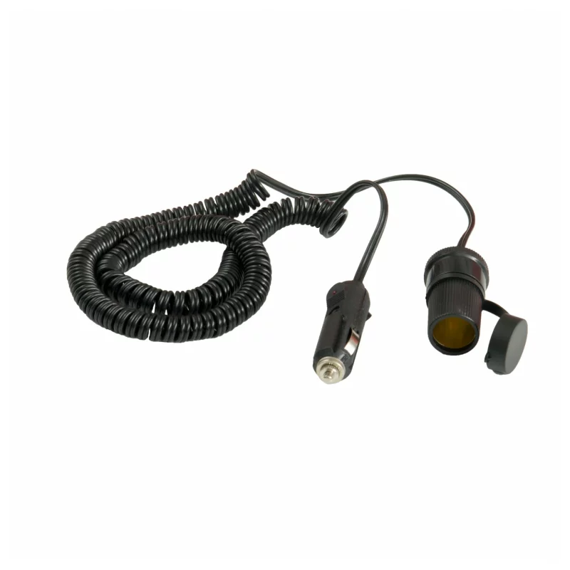 Prelungitor priza bricheta auto 4 m, 12-24V, cablu spiralat 4Cars