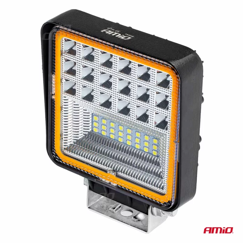 Proiector LED pătrat metalic Angel Eyes cu 2 funcții 9-36V Amio