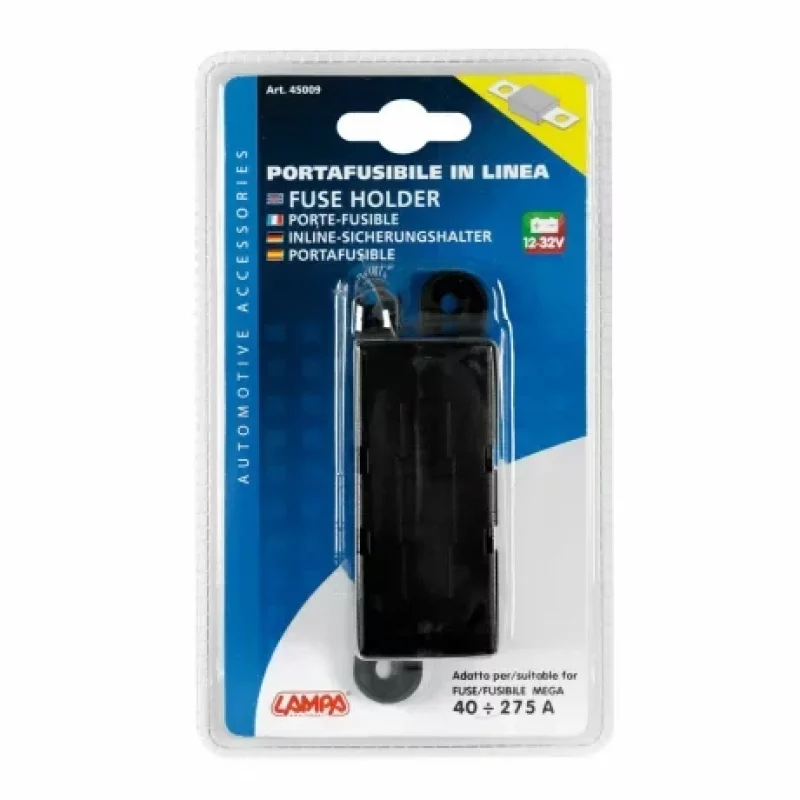 Suport siguranță ANL Maxi 40-275A, 12/32V, negru, Lampa