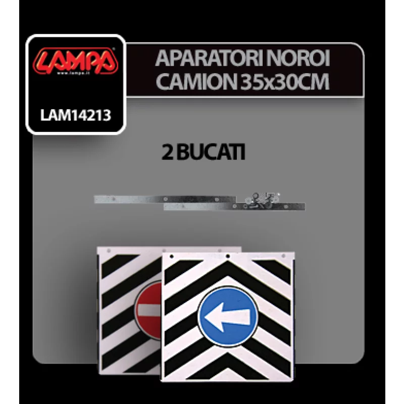 Aparatori noroi camion 35x30 cm din cauciuc, set 2 buc cu marcaje