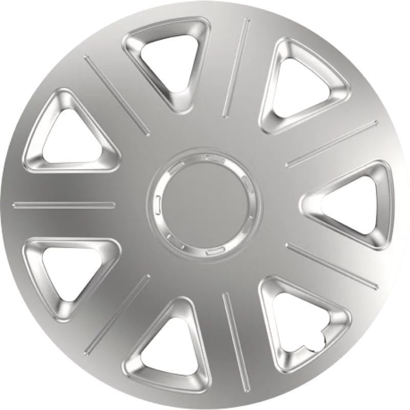 Capace roti auto Master argintii 15 inch, set 4 bucati din ABS