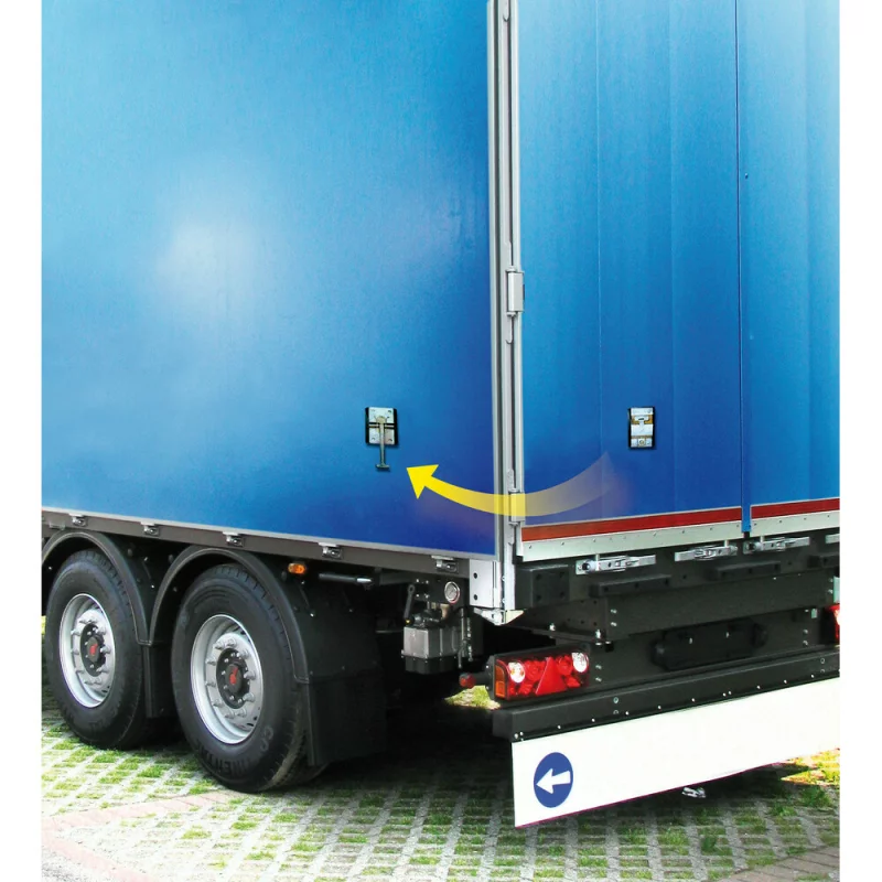 Carlig de fixare usa pentru semiremorca furgon, argintiu, Lampa