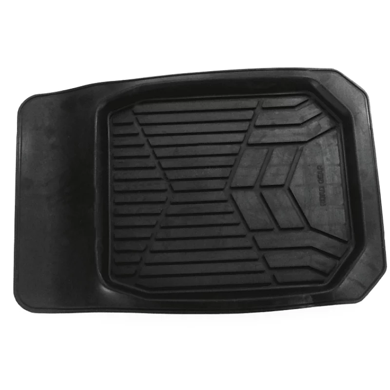 Covoras cauciuc auto fata 74x50 cm cu margini ridicate, negru