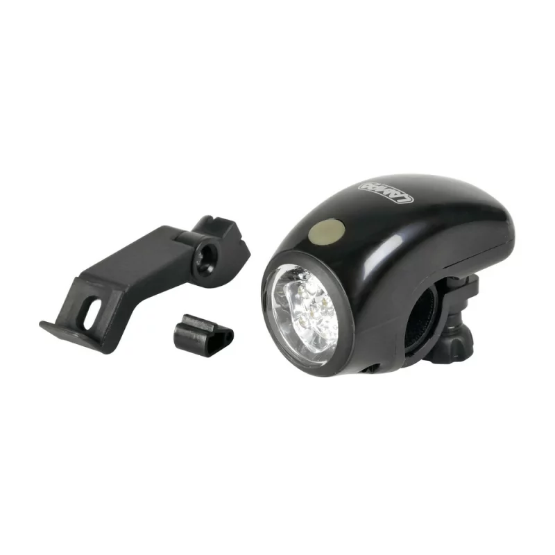 Far bicicleta cu 5 LED, 30 lm, cu sistem de montaj dublu