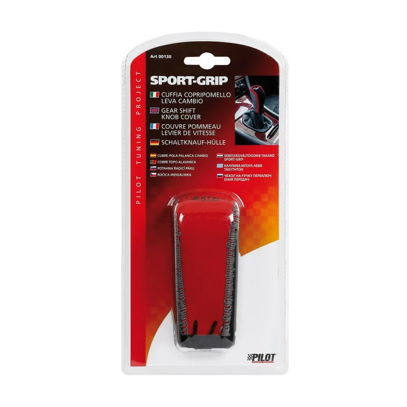 Husă universală pentru manetă schimbător viteze Sport-Grip roșu/negru