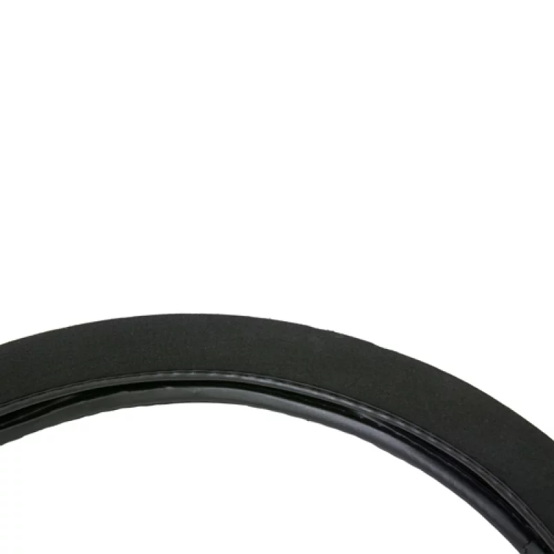 Husa volan auto din burete 4Cars, 37-39 cm, negru/rosu