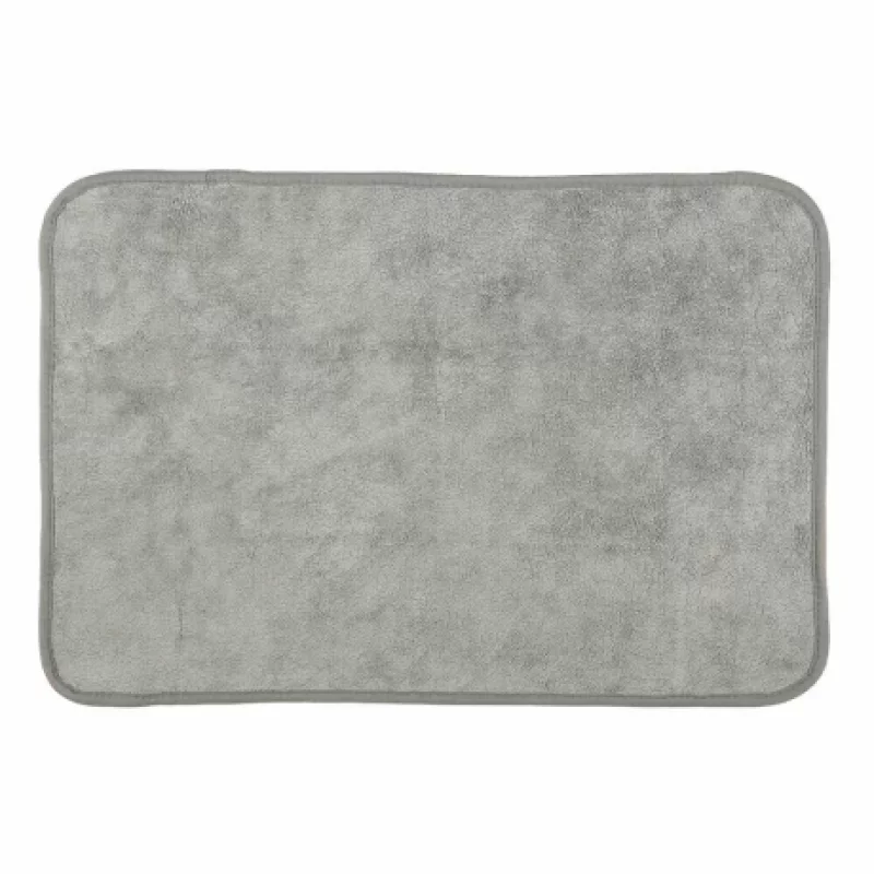 Lavetă din microfibră cu față dublă Premium 40x60 cm, gri-portocaliu