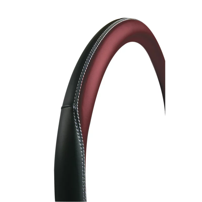 Manson volan Club Premium marimea M 37-39 cm negru-rosu