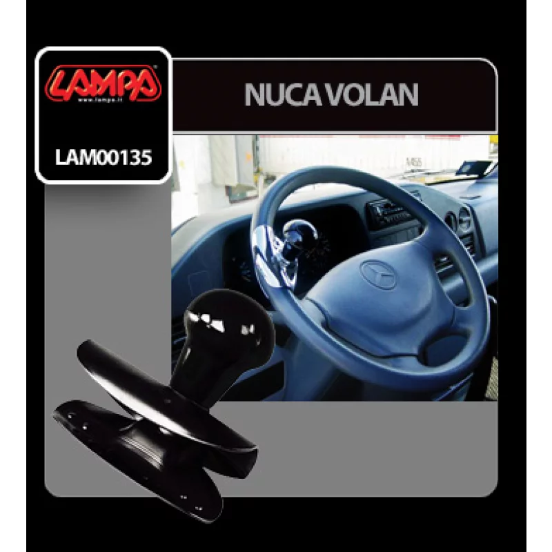 Nuca de rotire pentru volan Lampa cu suport metalic negru