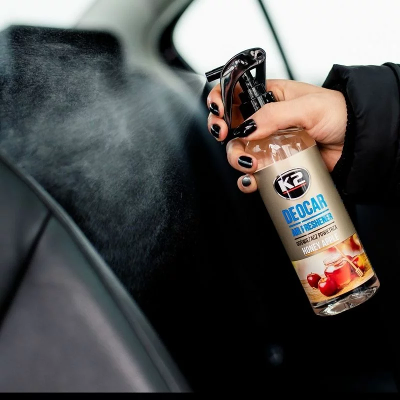 Odorizant auto cu atomizor K2 Deocar Honey Apple 250 ml