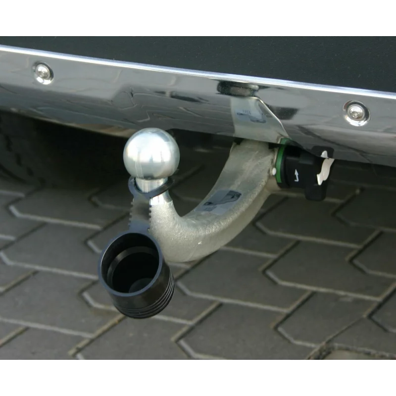 Capac protecție cârlig remorcare cu inel de siguranță, negru, PVC