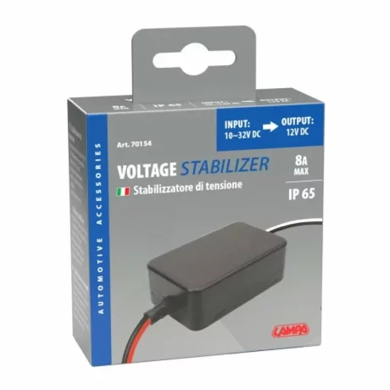 Stabilizator de tensiune Lampa 10-32V la 12V, 8A, protectie IP65