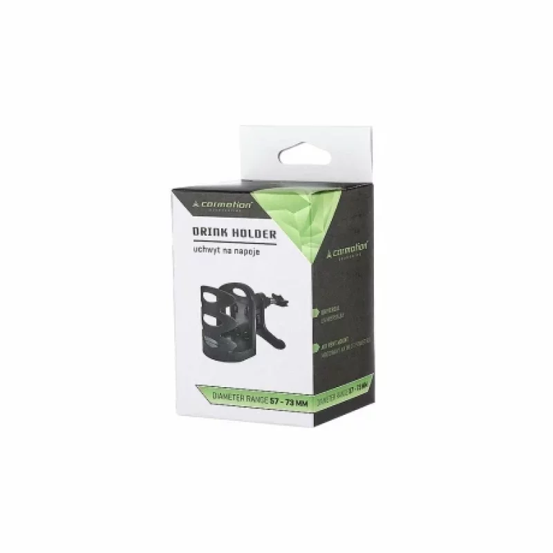 Suport pahare auto pentru grila de ventilatie, 57-73 mm, negru