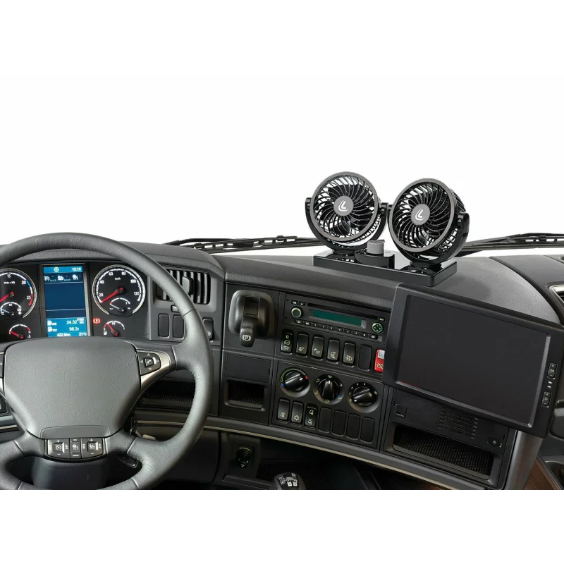 Ventilator dublu auto 24V Twin-Air, 2 viteze, diametru 4 inch