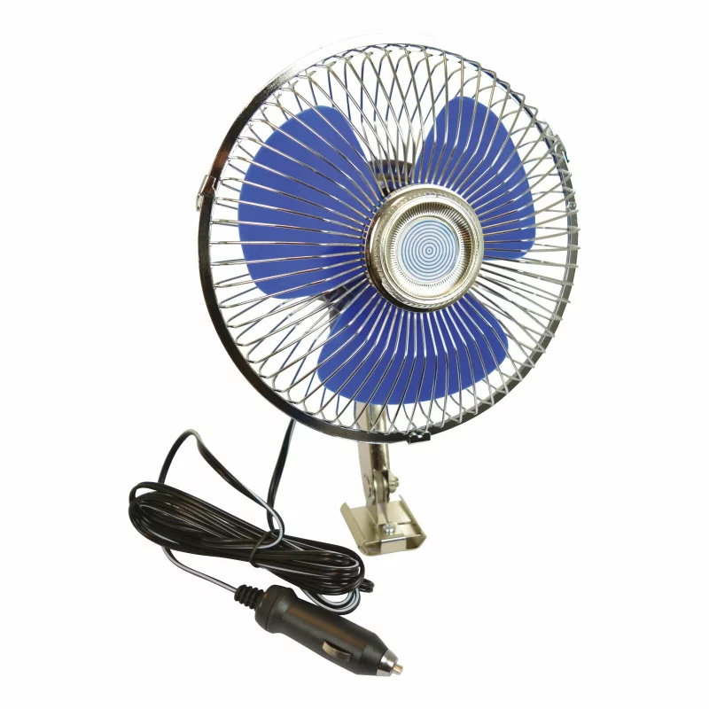 Ventilator oscilant auto Carpoint 24V cu grila metalica si suport