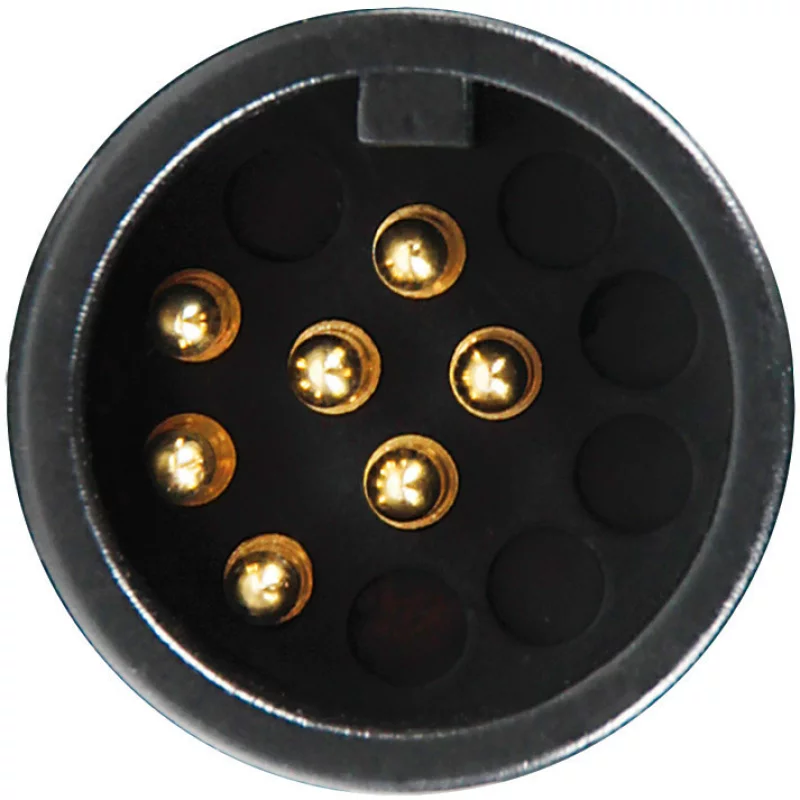 Adaptor priză remorcă 13 la 7 pini 12V, standard ISO, Lampa